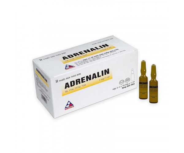 Dung dịch tiêm Adrenalin 1mg/1ml (50 ống/hộp)