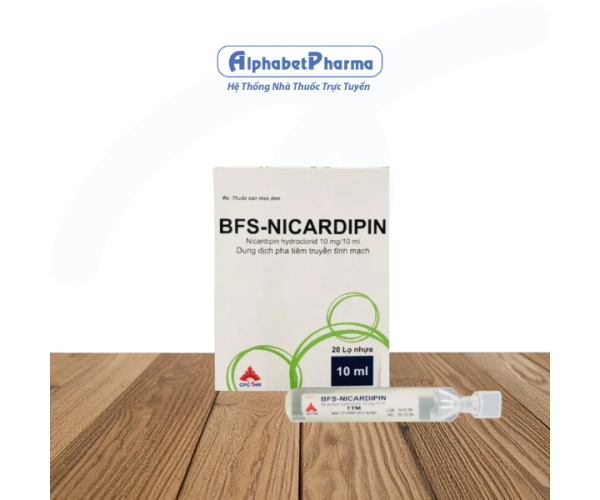 Dung dịch tiêm điều trị tăng huyết áp ác tính BFS-Nicardipin 10mg/10ml (20 ống/hộp)