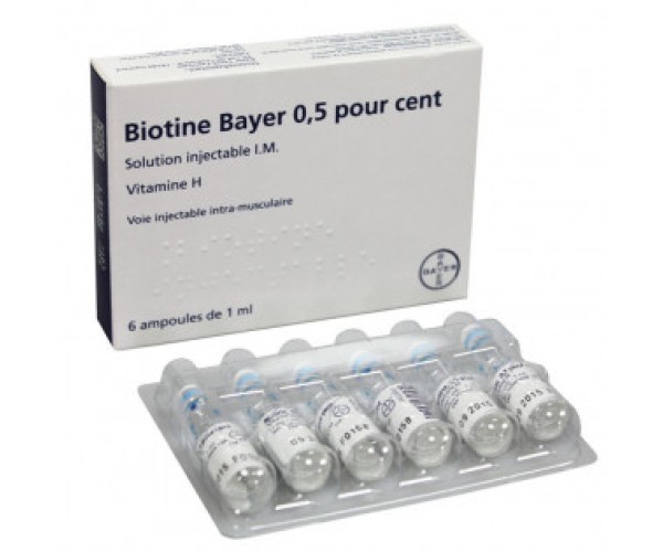 Dung dịch tiêm Biotine Bayer 0.5 pour cent (6 ống/hộp)