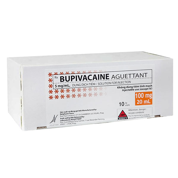 Dung dịch gây tê Bupivacaine Aguettant 5mg/ml (10 ống/hộp)