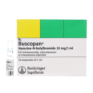 Dung dịch tiêm điều trị co thắt dạ dày, ruột Buscopan 20mg/ml (2 vỉ x 5 ống/hộp)