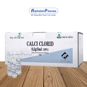 Calci Clorid 10% Vidipha 5ml (100 ống/hộp)