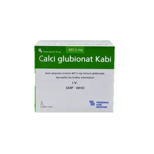 Dung dịch tiêm Calci Glubionat Kabi 5ml (20 ống/hộp)