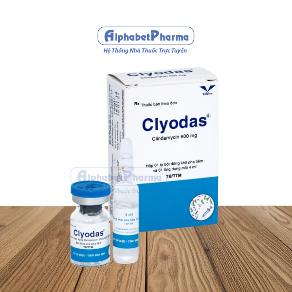 Bột đông khô pha tiêm Clyodas 600mg (1 lọ/hộp)