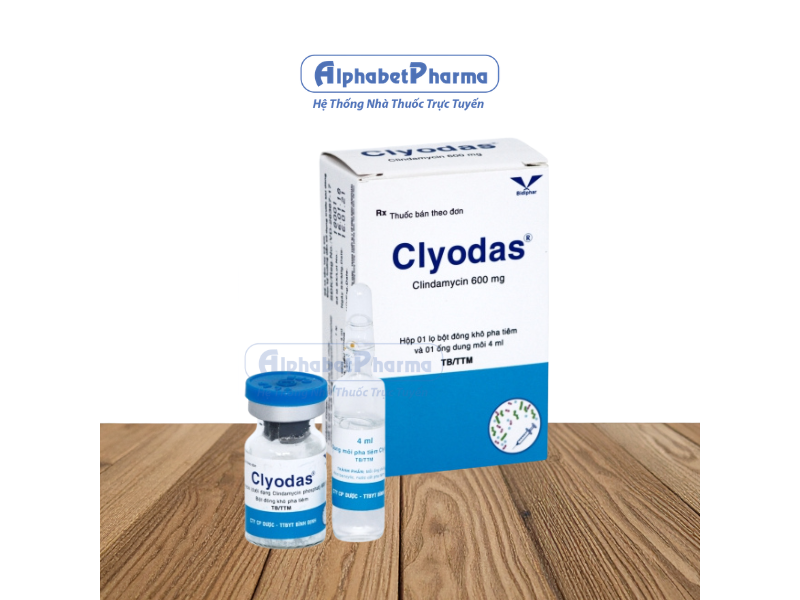 Bột đông khô pha tiêm Clyodas 600mg (1 lọ/hộp)
