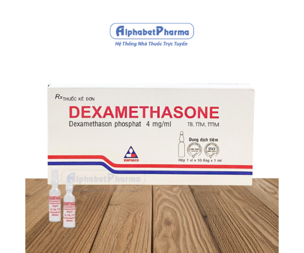 Dung dịch tiêm Dexamethason 4mg/1ml Vinphaco (10 ống/hộp)