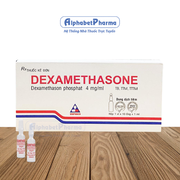 Dung dịch tiêm Dexamethason 4mg/1ml Vinphaco (10 ống/hộp)
