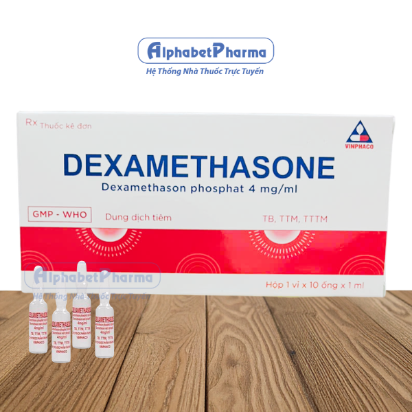 Dung dịch tiêm Dexamethason 4mg/1ml Vinphaco (10 ống/hộp)