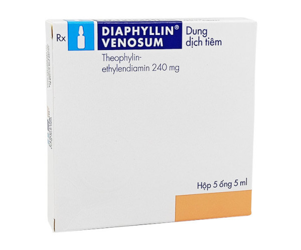 Dung dịch tiêm điều trị hen và viêm phế quản Diaphyllin Venosum 5ml (5 ống/hộp)