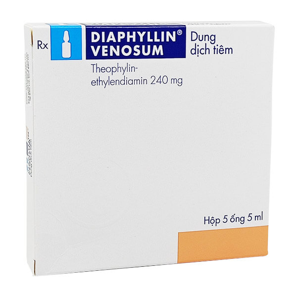 Dung dịch tiêm điều trị hen và viêm phế quản Diaphyllin Venosum 5ml (5 ống/hộp)