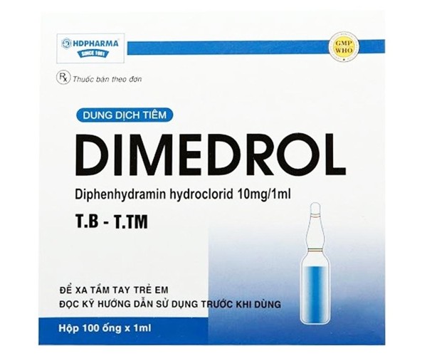 Dung dịch tiêm Dimedrol HDPharma 10mg/ml (100 ống/hộp)