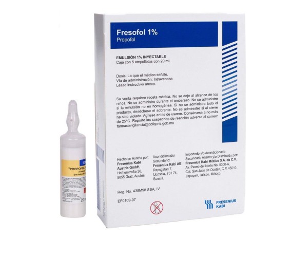 Fresofol 1% 20ml (5 ống/hộp)