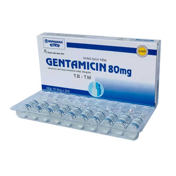 Solution for injection Gentamicin 80mg HDPHARMA 80mg/2ml (10 ampoules/box)