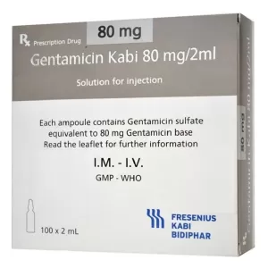 Dung dịch tiêm Gentamicin Kabi 80mg/2ml (100 ống/hộp)