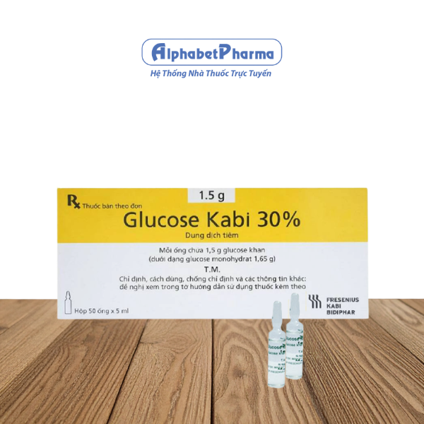 Dung dịch tiêm truyền Glucose Kabi 30% (50 ống/hộp)