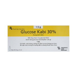 Dung dịch tiêm Glucose Kabi 30% (50 ống/hộp)