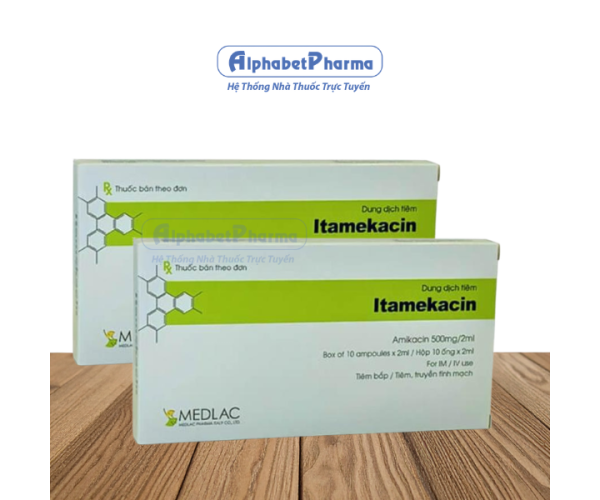 Dung dịch tiêm Itamekacin 500mg/2ml (10 ống/hộp)