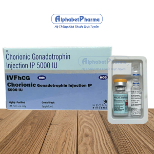 IVF-hCG Chorionic Gonadotrophin Injection IP 5000IU (1 lọ/hộp)
