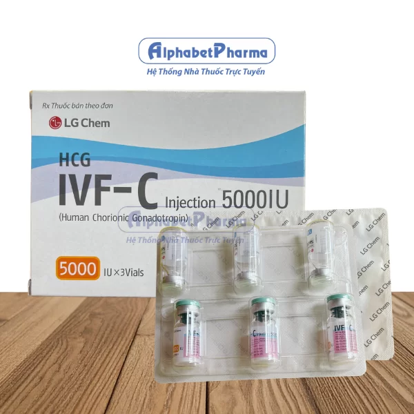 Thuốc bột pha tiêm IVF-C 5000IU (3 lọ/hộp)