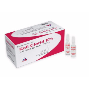 Dung dịch tiêm Kali Clorid 10% Vinphaco (50 ống/hộp)