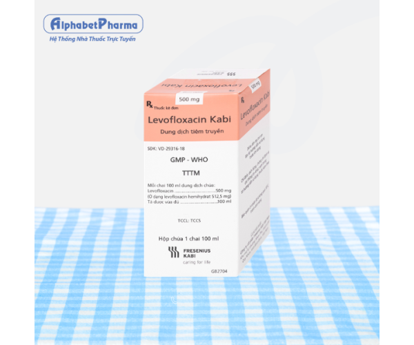 Dung dịch tiêm truyền kháng sinh Levofloxacin Kabi 500mg (100ml)