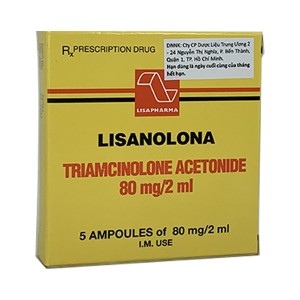 Hỗn dịch dùng tiêm bắp và tiêm khớp Lisanolona 80mg/2ml (5 ống/hộp)