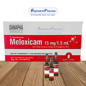 Dung dịch tiêm Meloxicam 15mg/1.5ml (10 ống/hộp)