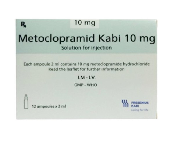 Dung dịch tiêm Metoclopramid Kabi 10mg (12 ống/hộp)