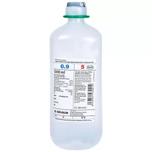 Dung dịch tiêm truyền Natri clorid 0.9% & Glucose 5% B.Braun (500ml)