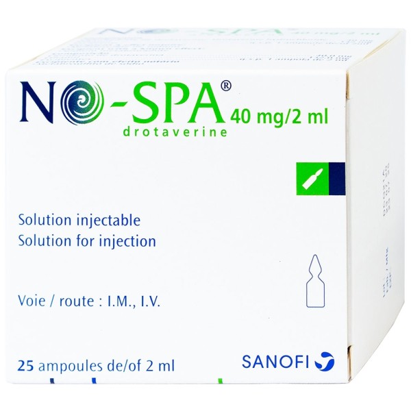 Dung dịch tiêm No-Spa 40mg/2ml (25 ống/hộp)