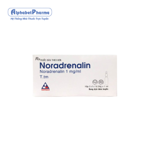 Dung dịch tiêm Noradrenalin 1mg/ml Vinphaco (50 ống/hộp)