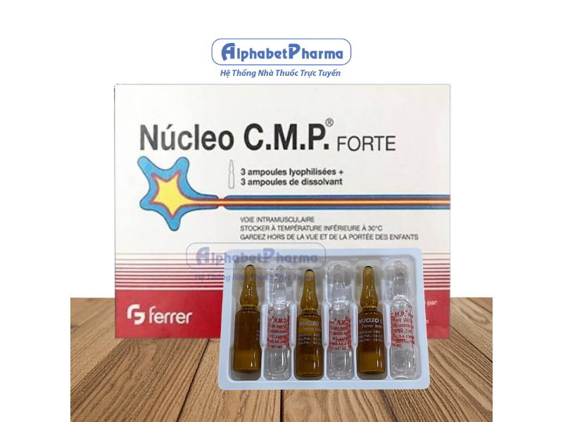 Bột đông khô pha tiêm Nucleo C.M.P Forte (3 cặp ống/hộp)