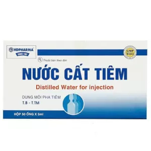 Nước cất pha tiêm HDPHARMA 5ml (50 ống/hộp)