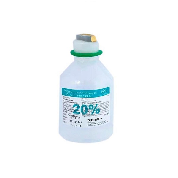 Dung dịch tiêm truyền Osmofundin 20% (250ml)