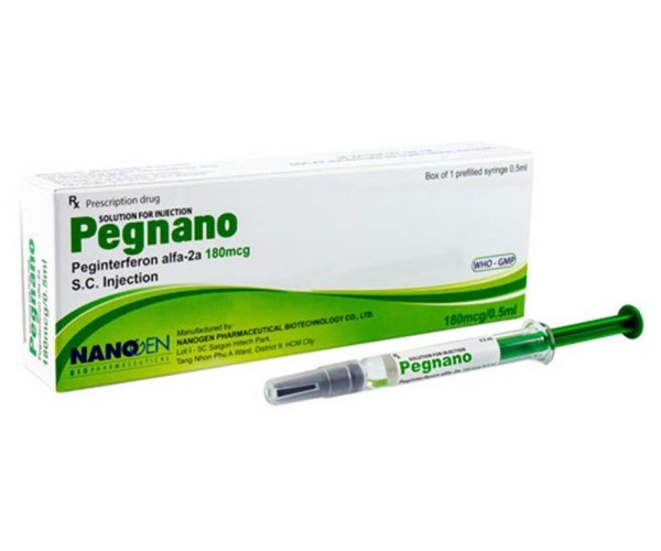 Dung dịch tiêm Pegnano 180mcg (1 bơm tiêm đóng sẵn/hộp)