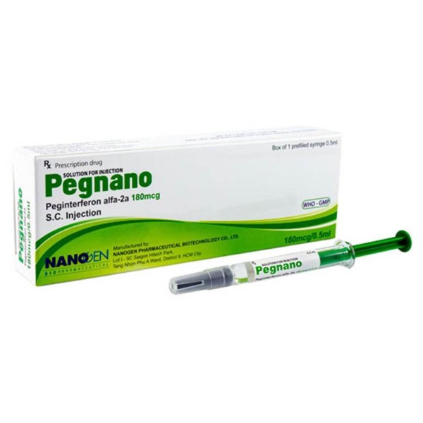 Dung dịch tiêm Pegnano 180mcg (1 bơm tiêm đóng sẵn/hộp)