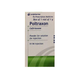 Thuốc bột pha tiêm Poltraxon 1g