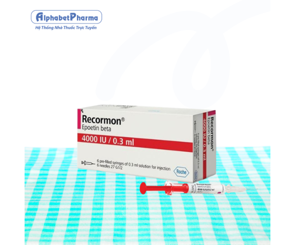 Dung dịch tiêm Recormon 4000IU (6 bơm tiêm/hộp)