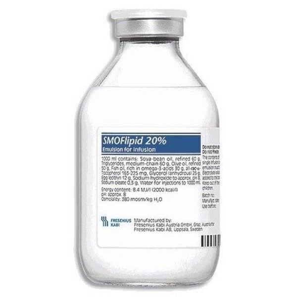 Dịch truyền cung cấp năng lượng, acid béo Smoflipid 20% (100ml)
