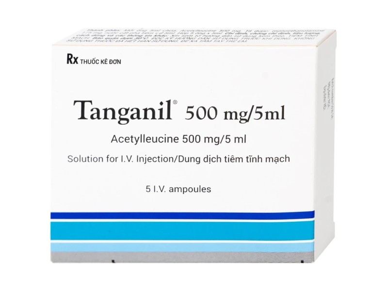 Dung dịch tiêm Tanganil 500mg/5ml Pierre Fabre (5 ống/hộp)
