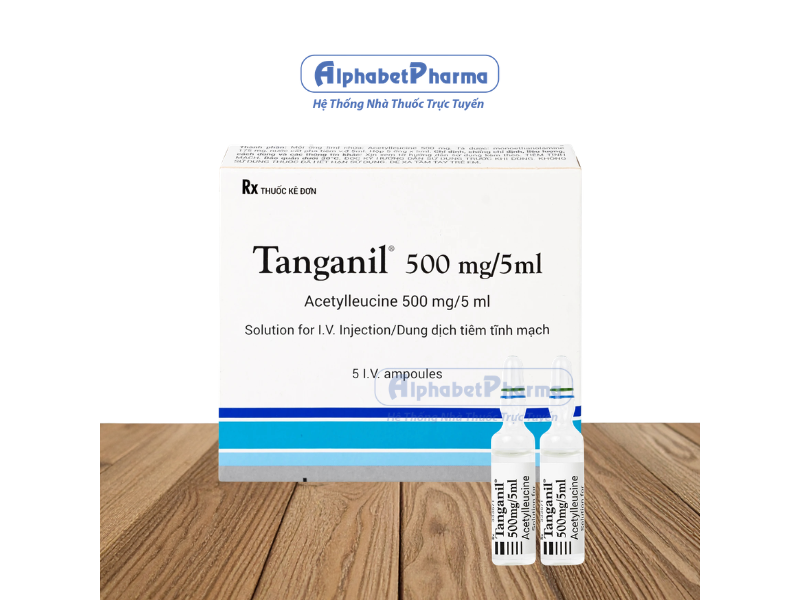 Dung dịch tiêm Tanganil 500mg/5ml Pierre Fabre (5 ống/hộp)