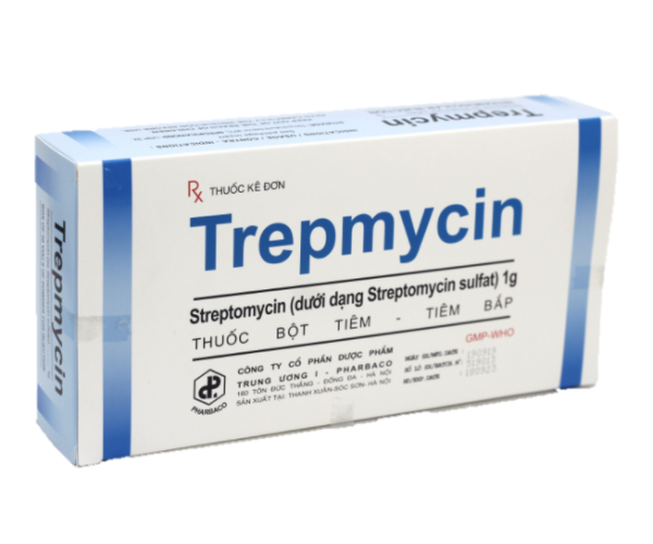 Thuốc bột pha tiêm  Trepmycin (50 lọ/hộp)