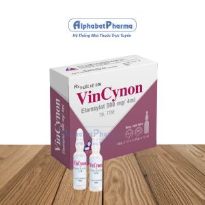 Dung dịch tiêm truyền VinCynon 500mg/4ml (10 ống/hộp)