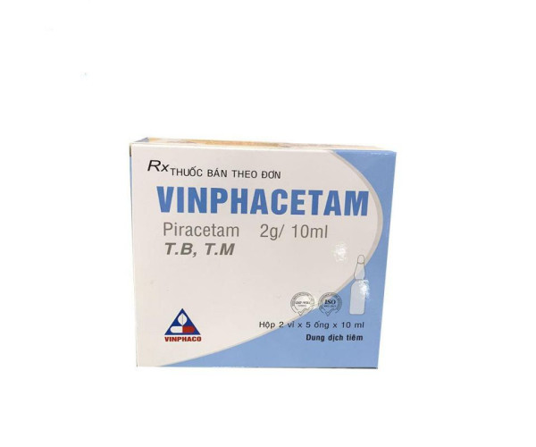 Dung dịch tiêm Vinphacetam 2g/10ml (2 vỉ x 5 ống/hộp)