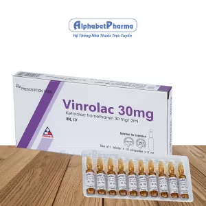Dung dịch tiêm Vinrolac 30mg/2ml (10 ống/hộp)