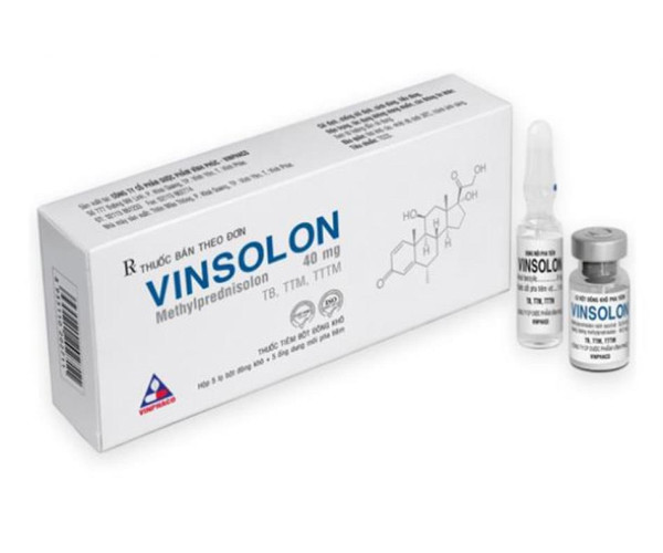 Thuốc tiêm Vinsolon 40mg (10 ống/hộp)