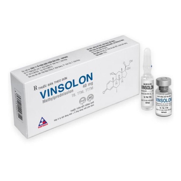 Dung dịch tiêm Vinsolon 40mg (10 ống/hộp)