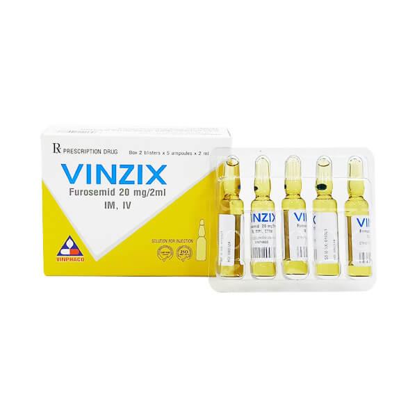 Dung dịch tiêm Vinzix 20mg/2ml (10 ống/hộp)