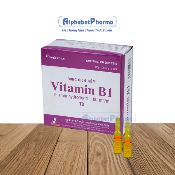 Dung dịch tiêm Vitamin B1 Vinphaco 100mg (100 ống/hộp)
