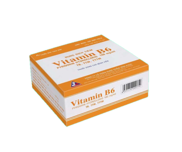 Dung dịch tiêm Vitamin B6 Vinphaco 100mg (100 ống/hộp)